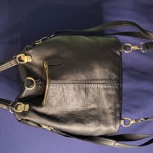 Elegant Black Leather Women's Bag